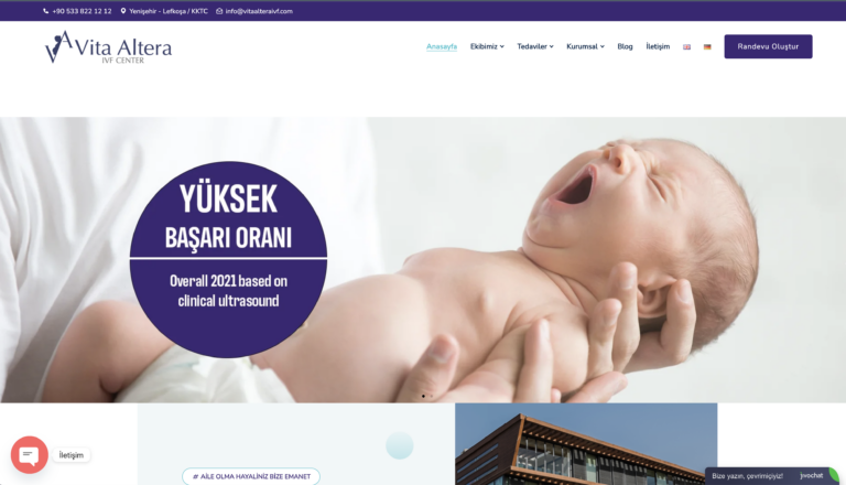 Kıbrıs’ta Üreme Sağlığında Güvenilir Adres: Vita Altera Tüp Bebek Merkezi