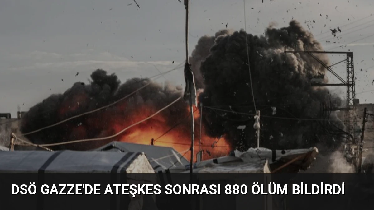 DSÖ Gazze’de Ateşkes Sonrası 880 Ölüm Bildirdi
