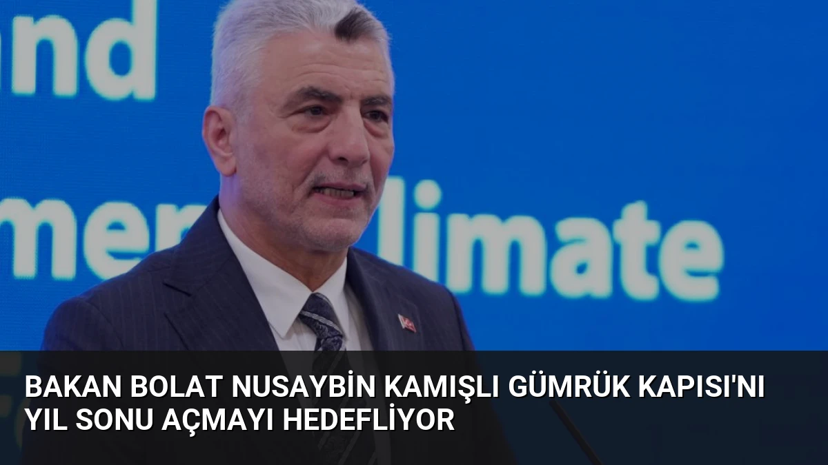 Bakan Bolat Nusaybin Kamışlı Gümrük Kapısı’nı Yıl Sonu Açmayı Hedefliyor