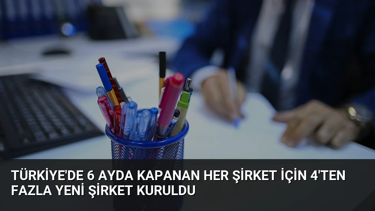Türkiye’de 6 Ayda Kapanan Her Şirket İçin 4’ten Fazla Yeni Şirket Kuruldu