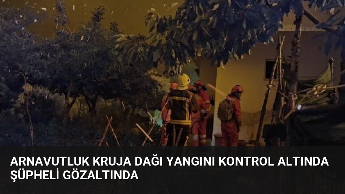 Arnavutluk Kruja Dağı Yangını Kontrol Altında Şüpheli Gözaltında