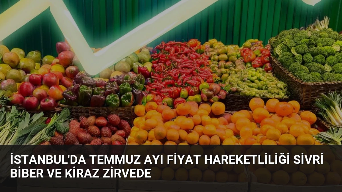 İstanbul’da Temmuz Ayı Fiyat Hareketliliği Sivri Biber ve Kiraz Zirvede