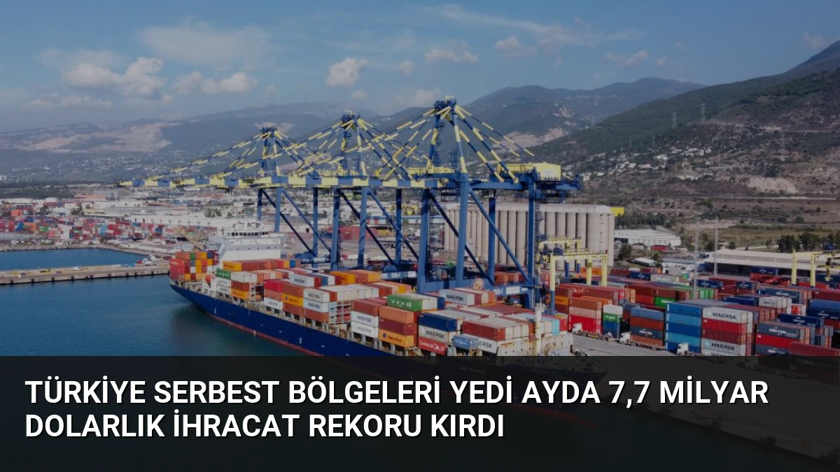 Türkiye Serbest Bölgeleri Yedi Ayda 7,7 Milyar Dolarlık İhracat Rekoru Kırdı