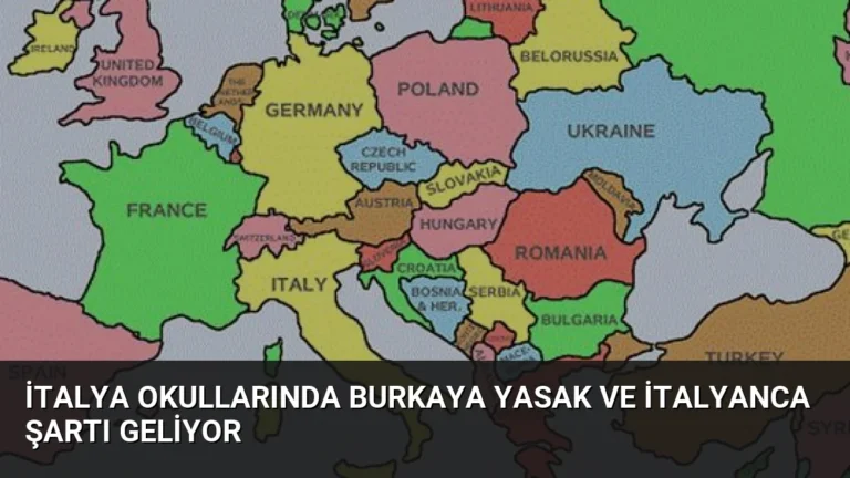 İtalya Okullarında Burkaya Yasak ve İtalyanca Şartı Geliyor