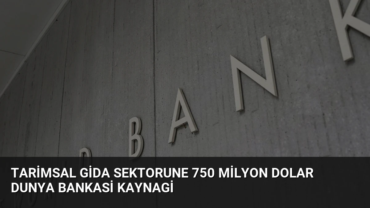 Tarimsal Gida Sektorune 750 Milyon Dolar Dunya Bankasi Kaynagi