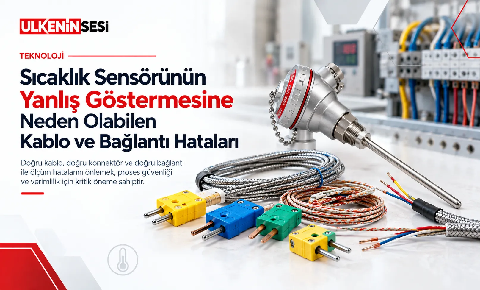 Sıcaklık Sensörü Neden Yanlış Gösterir? Termokupl Kablo ve Bağlantı Hataları