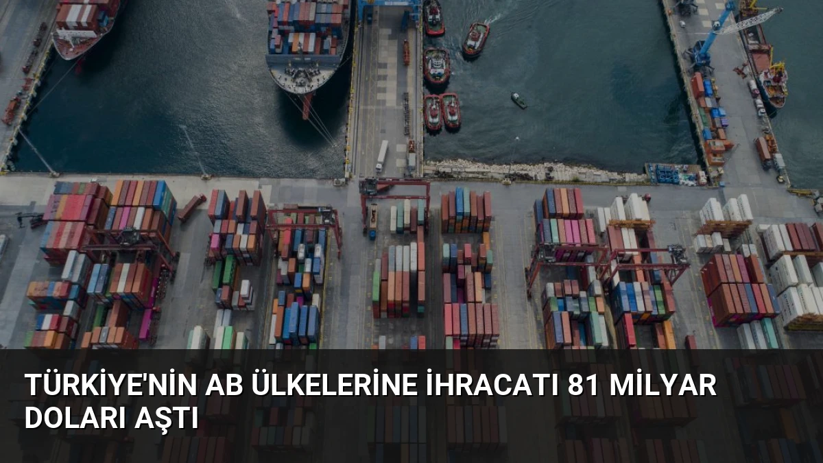 Türkiye’nin AB Ülkelerine İhracatı 81 Milyar Doları Aştı